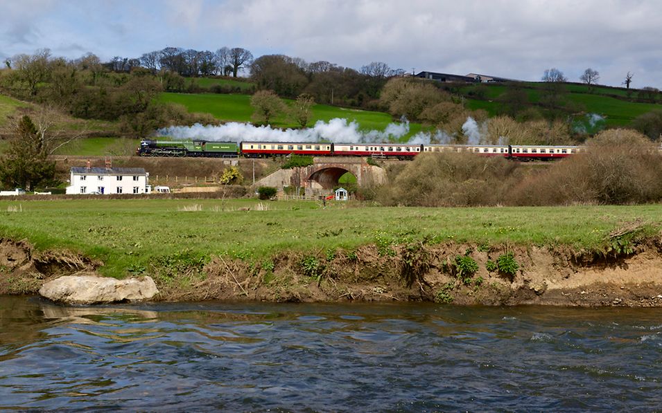  Steam service passes through the countryside
