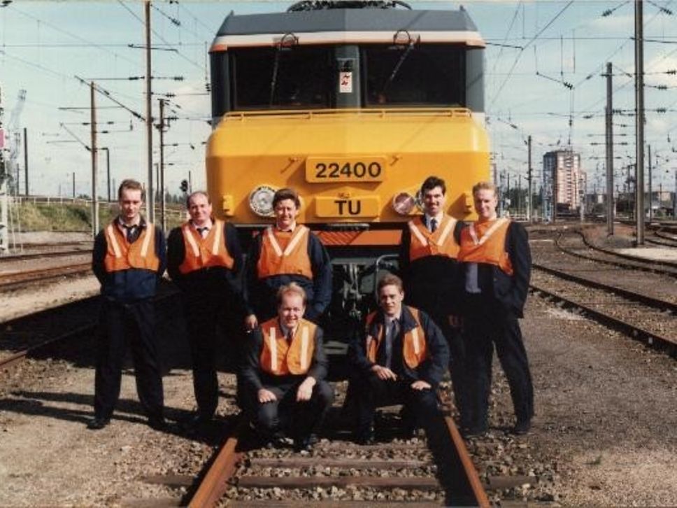 Lille 1993 (me bottom right) learning the French locos that were used in the Channel Tunnel